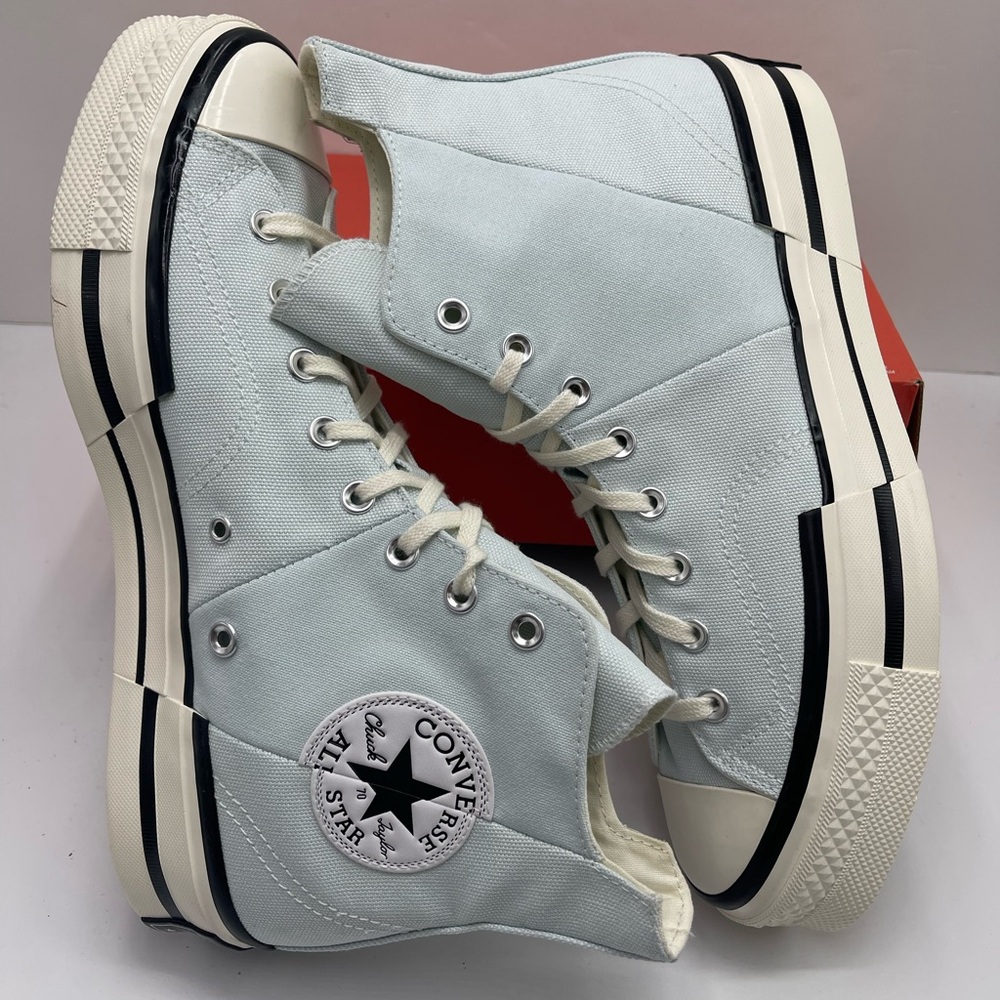 Converse Men’s A03537C CHUCK 70 PLUS HI
AQUA MIST/EGRET/WHITE
High-Top Sneakers - Picture 8 of 16